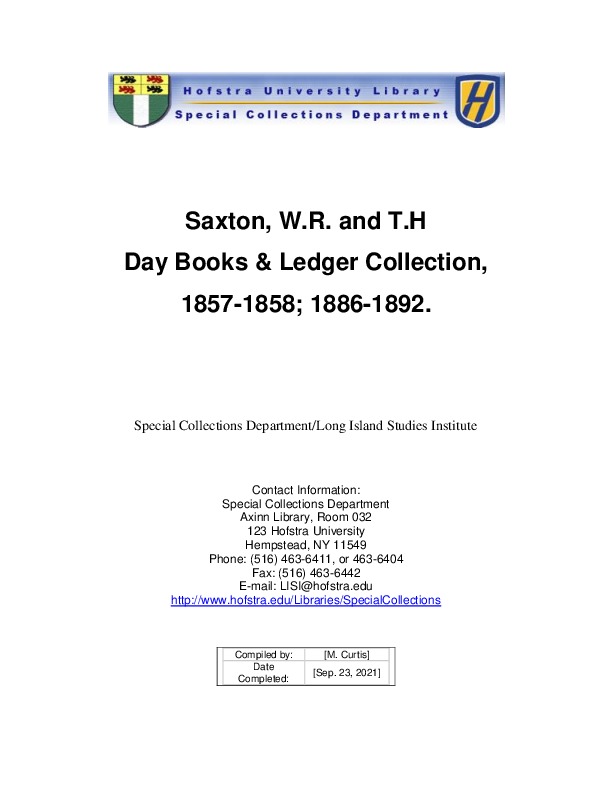 Saxton, W.R. and T.H Day Books Finding Aid.pdf