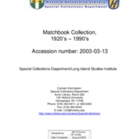 Matchbook Collection Finding Aid.pdf