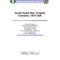 South Oyster Bay Turnpike Company Finding Aid.pdf