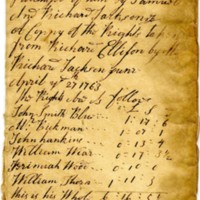 Account Book (1763)