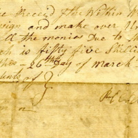 Joseph Birdsall business note from Richard Totten-2, 1768.jpg