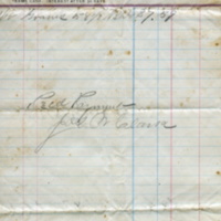 Mr. Garner receipt for purchase of grains from Joseph W. Clark, 1876.jpg