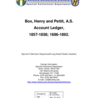 Box, Henry and Pettit, A.S. Account Ledger Finding Aid.pdf