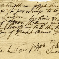 John Langdon promise to pay note from John Wood, 1716.jpg