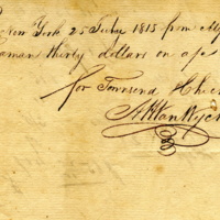 Birdsall & Seaman bill for purchases of textiles, 1815 -verso.jpg