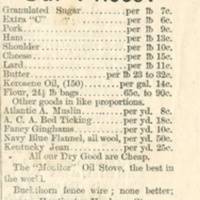 Advertisement for J.S. Lewis & Son, dealers in dry goods and other items, May 2, 1885.jpg