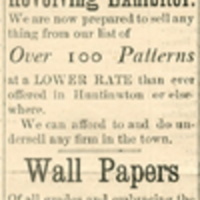 Advertisement for  H. S. and J. M. Brush's general store, Dec. 21 , 1885.jpg