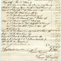 Financial Record (Itemized Invoice) 1841