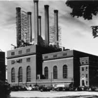 LILCO's Glenwood Generating Station, exterior view, 1936 .jpg