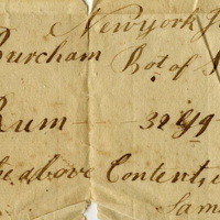 Joseph Birdsall receipt for purchase of rum from Samuel Seaman, 1780.jpg