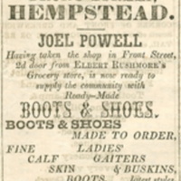 Advertisement for Joel Powell's Boot and Shoe Store, Feb. 12, 1859.jpg