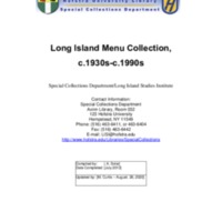 Long Island Menu Collection Finding Aid.pdf