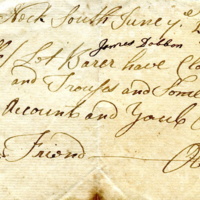 Joseph Birdsall business note from Obediah Jackson, 1766.jpg