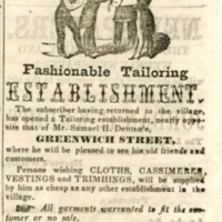 Advertisement for W.M. Skidmore's tailoring establishment, Feb. 12, 1859.jpg