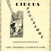 Captain Engerer&#039;s Society Circus Programme