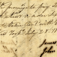 John Garner and James Jackson promise to pay note to Thomas Townsend and John Vanderbilt-1, 1808.jpg