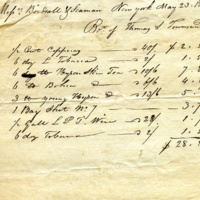 Birdsall & Seaman bill for purchase of dry-goods and wine, 1815 .jpg