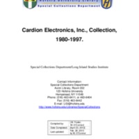 Cardion Electronics, Inc. Finding Aid.pdf