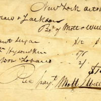 Birdsall & Jackson receipt for purchase of dry-goods from Mott & Williams, 1811.jpg