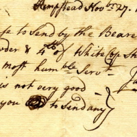 Joseph Birdsall business note from James Searing, 1765.jpg