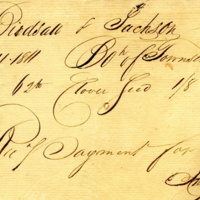 Birdsall & Jackson receipt for purchase of clover seed from Townsend & Nostrand, 1811.jpg