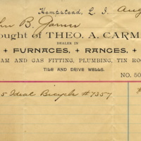 John B. Garner bill from Theo. Carman, 1896.jpg