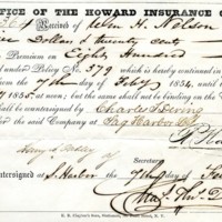 Insurance Premium Payment Receipt 1854