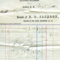 Caroline Garner receipt from R.B. Jackson, Dealer in Dry Goods, Groceries, etc., etc.,1875.jpg