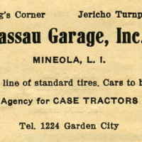 Advertisement for Nassau Garage, Inc., Mineola, N.Y., June 19, 1919.jpg