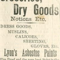 Advertisement for Henry S. Lewis' general store, May 2, 1885.jpg