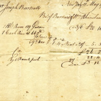 Joseph Birdsall bill for purchases made from Barnard and William Rhinelander, 1769.jpg