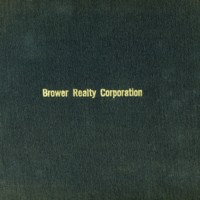 Brower Realty Corporation Stock Certificate Book Cover