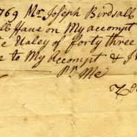 Joseph Birdsall business note from Zebulon Seaman,1769.jpg