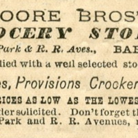 Advertisement for the Moore Brothers Grocery Store, May 8, 1886.jpg