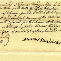 Birdsall & Jackson promise to pay note from Thomas Hendrickson, 1812.jpg