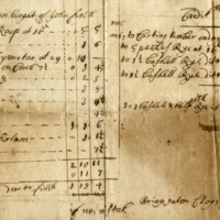 John Langdon ledger page for account with merchant John Finch, 1715.jpg