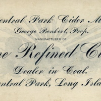 Central Park Cider Mill advertising card, c.1890s.jpg