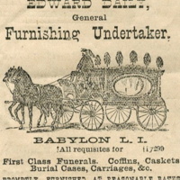 Advertisement for Edward Daily, General Furnishing Undertaker, May 8, 1886.jpg