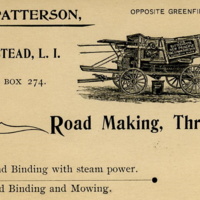 A.G. Patterson, Road Making, Threshing, advertising card, c.1880s.jpg