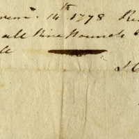 Joseph Birdsall receipt for payment made to Harry Peters, 1778.jpg