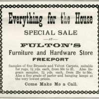 Advertisement for Fulton's Furniture and Hardware Store, Mar. 6, 1908.jpg