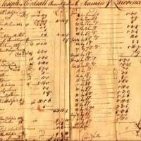 Joseph Birdsall ledger page (1) for account with Seaman & Lawrence, 1773-1774, 1784.jpg