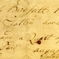 Joseph Birdsall business note from Solomon Pool, 1770.jpg