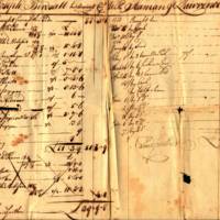 Joseph Birdsall ledger page (2) for account with Seaman & Lawrence, 1773-1774, 1784.jpg