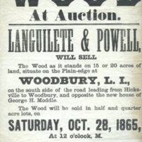 Languilete & Powell, auction notice, Oct. 1865.jpg