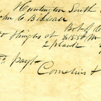 John Birdsall receipt for purchase of shingles from Cornelius and Powell, 1841.jpg