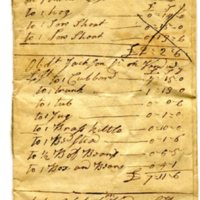 Account Book (1785-1787)