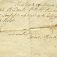 Joseph Birdsall receipt for purchase of sugar and bowls from David Milchelson, 1780.jpg