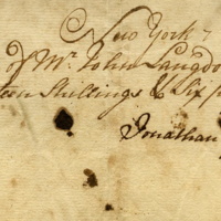 John Langdon receipt for payment made to Jonathan Pine, 1719.jpg