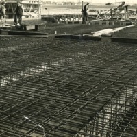 Long Island Parkway Construction, Workers on Foundation